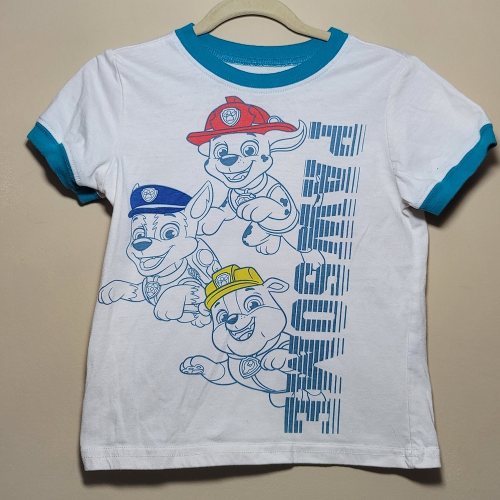 Paw Patrol White and Blue 'Pawsome' Kids T-Shirt